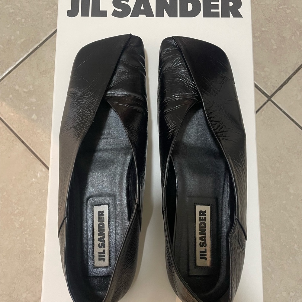 Jil Sander Black Women's Ballerina Shoes
